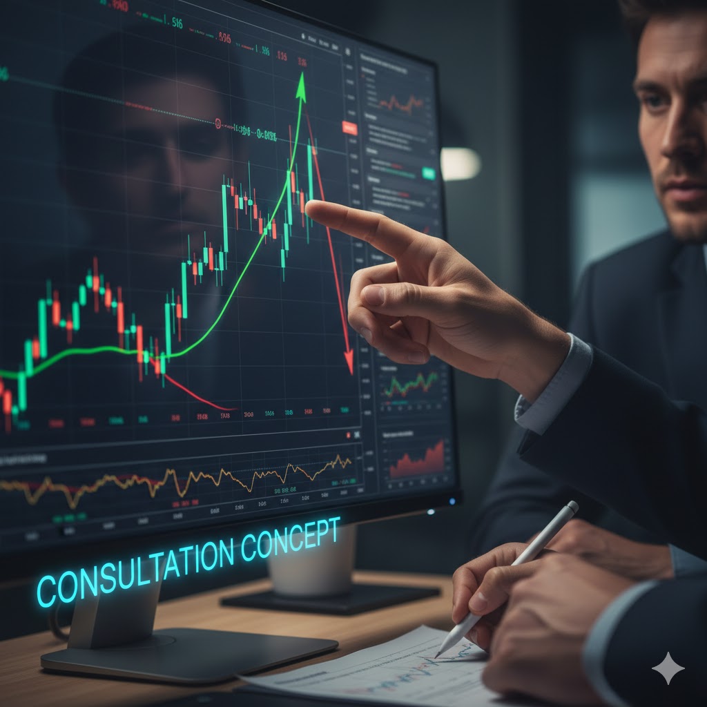 Financial analyst research and data analysis Trend Analysis Image