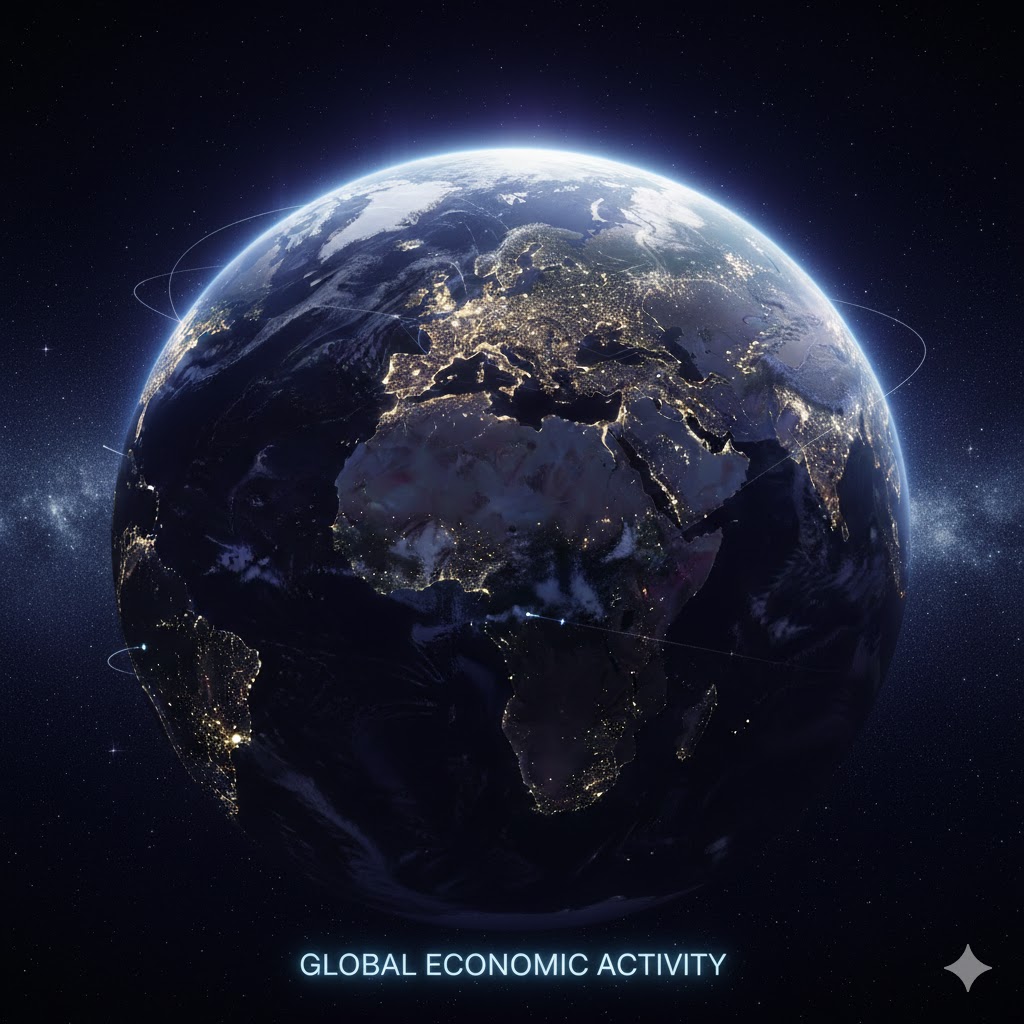 Global economy and AI data center investment growth Stock Exchange Concept