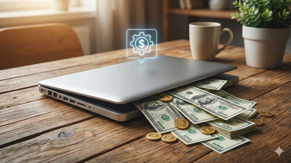 Passive income concept with coins and growth chart for dividend investors Global Economy Image